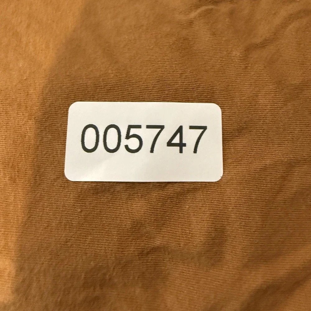 Gap Shirt Kids S 6-7 Brown Solid Long Sleeve Crewneck Pocket Tee Jersey Top
